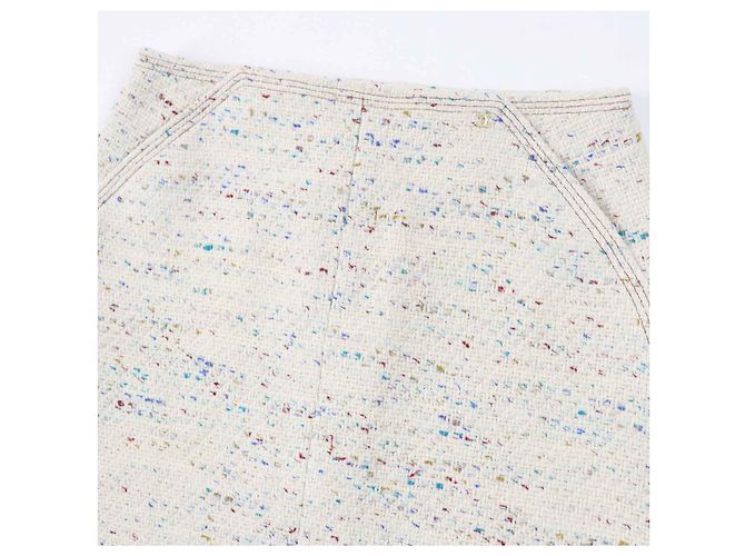 CHANEL Vintage Wolle Nylon Trapezrock 46 - Ansicht 3