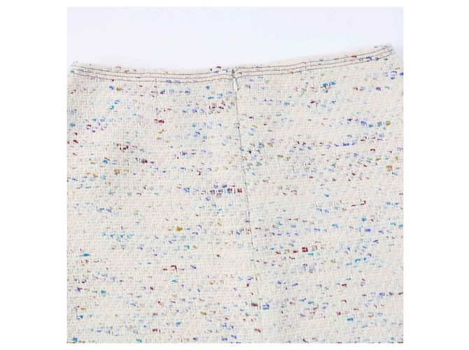CHANEL Vintage Wolle Nylon Trapezrock 46 - Ansicht 5