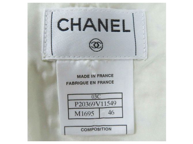 CHANEL Vintage Wolle Nylon Trapezrock 46 - Ansicht 8