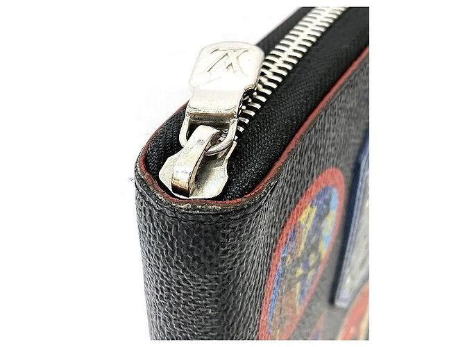 Louis Vuitton Damier Graphite Zippy Organizer Wallet N60153 Black - view 3