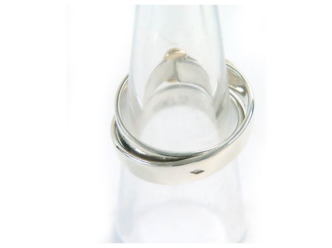 Hermès Hermes Double Belt Ring SV925 750 Silver Gold Silvery - view 5