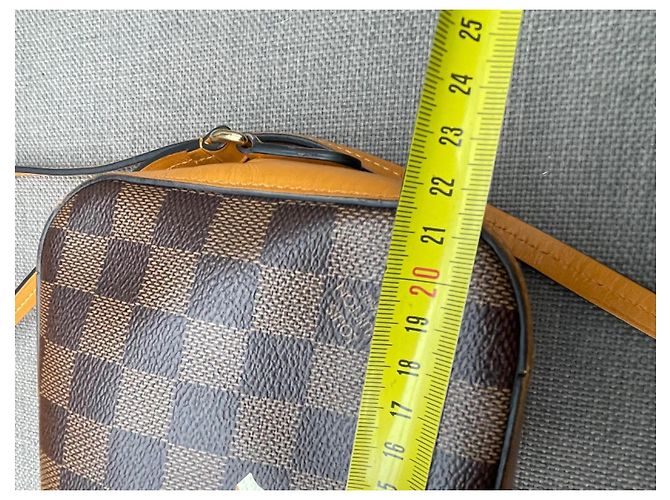 Louis Vuitton Borsa a tracolla Santa Monica Damier Ebene Marrone - vista 10