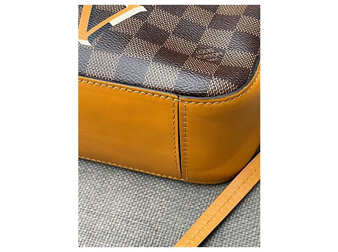 Louis Vuitton Borsa a tracolla Santa Monica Damier Ebene Marrone - vista 7