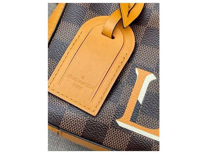 Louis Vuitton Borsa a tracolla Santa Monica Damier Ebene Marrone - vista 8