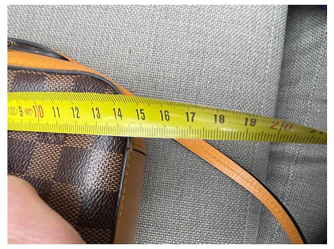 Louis Vuitton Borsa a tracolla Santa Monica Damier Ebene Marrone - vista 9