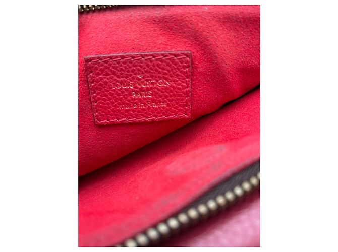 Louis Vuitton borsa a tracolla Twice marrone rossa tela Rosso - vista 11
