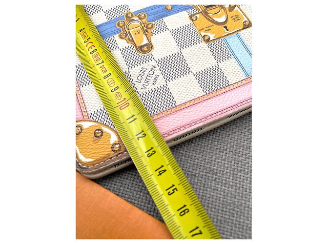 Louis Vuitton Pochette Summer Trunks Damier Azur Beige - vista 15