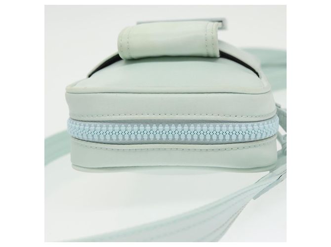 FENDI Schultertasche aus Nylon Hellblau Silber Authentisch bs19694 - Ansicht 6