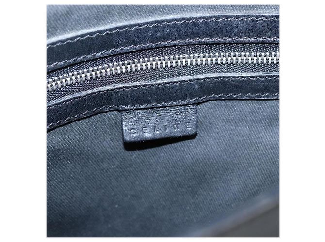 Céline Borsa a spalla in tela Macadam C di CELINE nera Auth 101150 Nero - vista 17