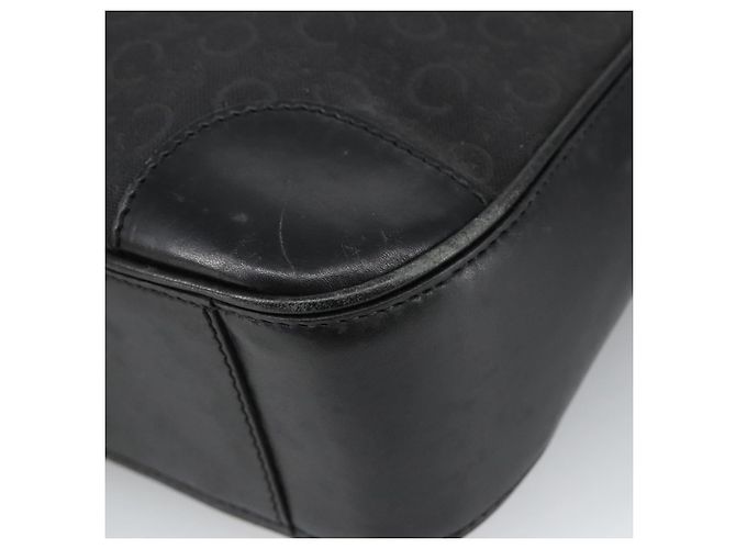 Céline Borsa a spalla in tela Macadam C di CELINE nera Auth 101150 Nero - vista 9