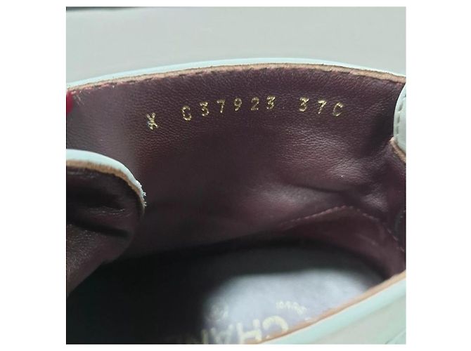 Chantal Thomass Botas de combate Chanel 2021 con logo CC entrelazado talla 37 - vista 8