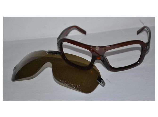 Gafas de sol máscara Versace 4018-v marrón plástico Castaño - vista 2