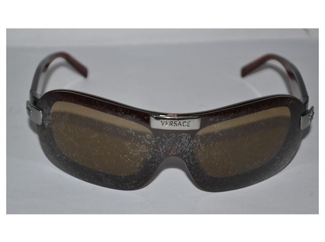 Gafas de sol máscara Versace 4018-v marrón plástico Castaño - vista 4