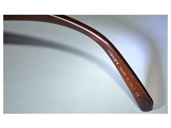 Gafas de sol máscara Versace 4018-v marrón plástico Castaño - vista 8