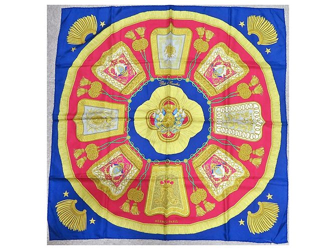 Foulard in seta Hermès Poste et Cavalerie 90 Multicolore - vista 2