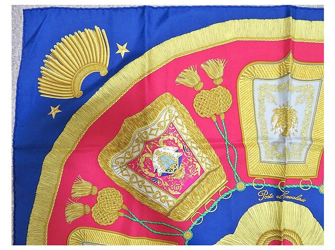 Foulard in seta Hermès Poste et Cavalerie 90 Multicolore - vista 3