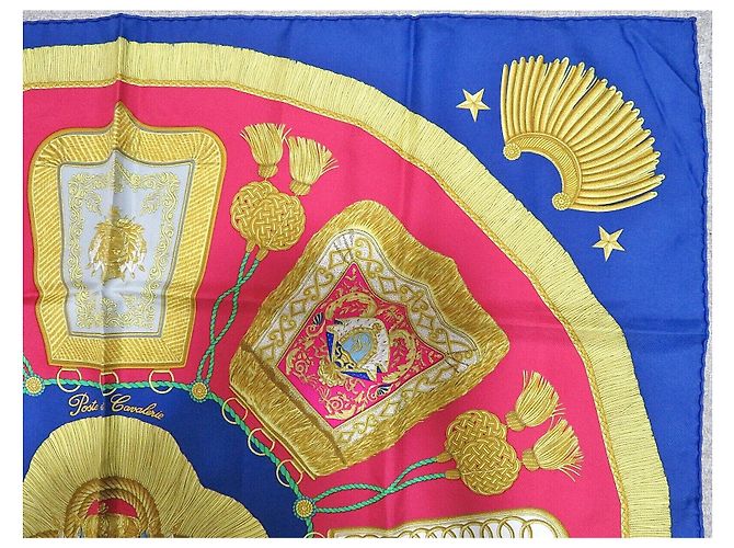 Foulard in seta Hermès Poste et Cavalerie 90 Multicolore - vista 4
