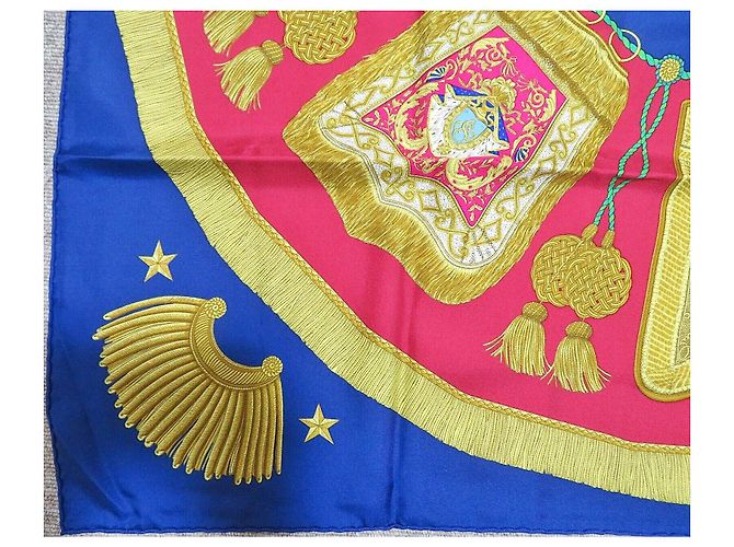 Foulard in seta Hermès Poste et Cavalerie 90 Multicolore - vista 5