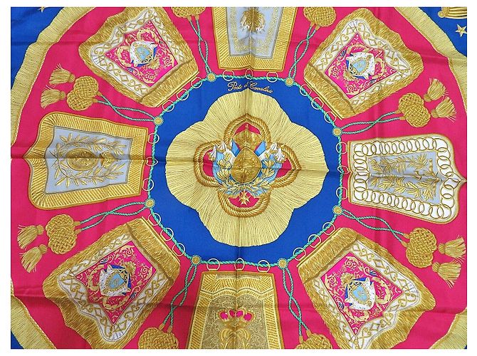 Foulard in seta Hermès Poste et Cavalerie 90 Multicolore - vista 7