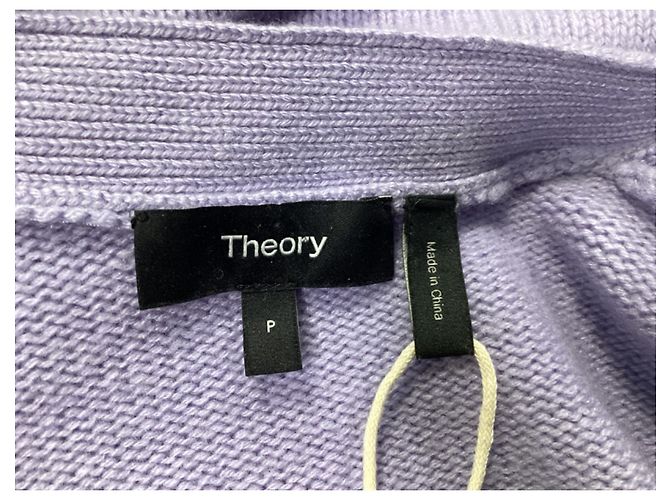Lila Cashmere-Cardigan von Theory Shaped - Ansicht 11