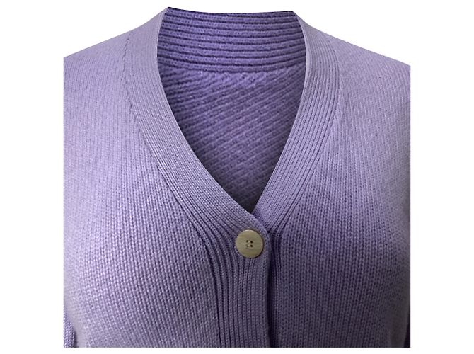 Lila Cashmere-Cardigan von Theory Shaped - Ansicht 2