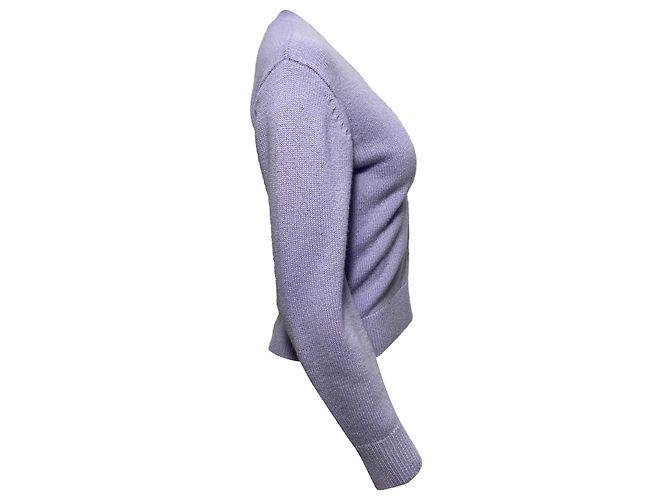 Lila Cashmere-Cardigan von Theory Shaped - Ansicht 3