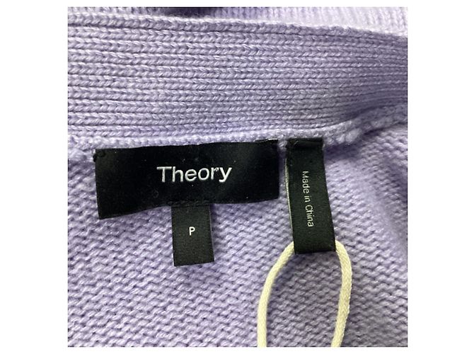 Lila Cashmere-Cardigan von Theory Shaped - Ansicht 5