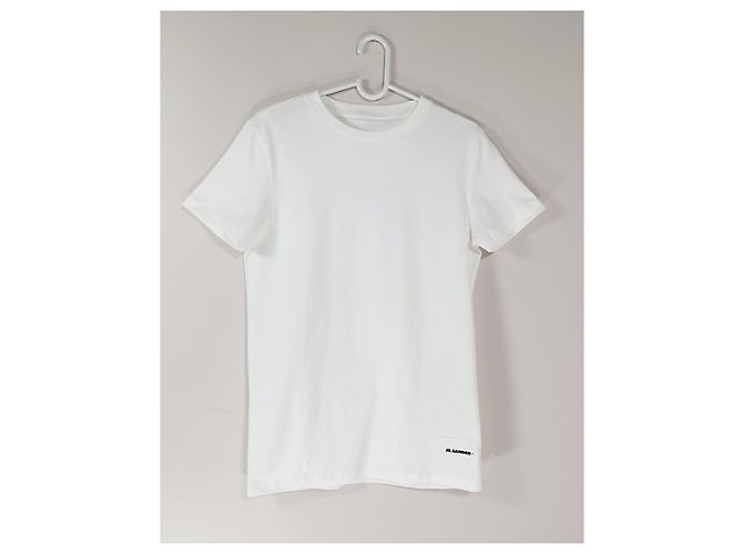 Camiseta blanca con logo Jil Sander de algodón M Blanco - vista 2