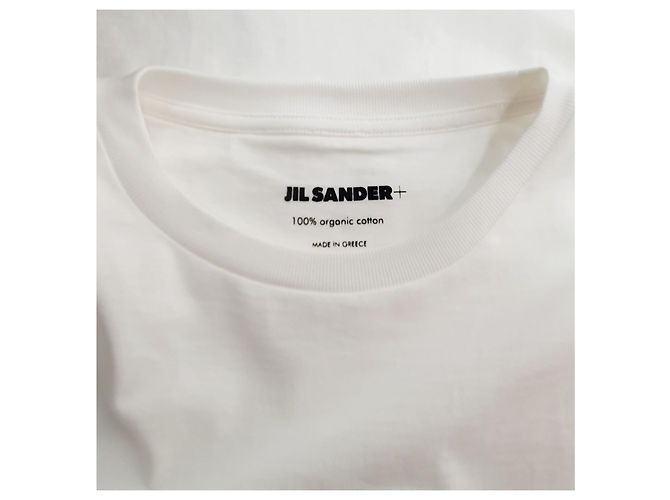 Camiseta blanca con logo Jil Sander de algodón M Blanco - vista 7