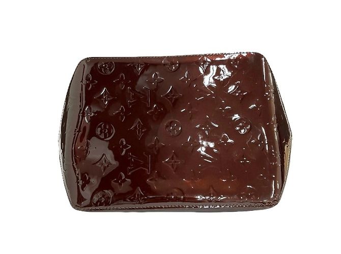 Borsa Louis Vuitton Vernis Bellevue PM Bordò - vista 3