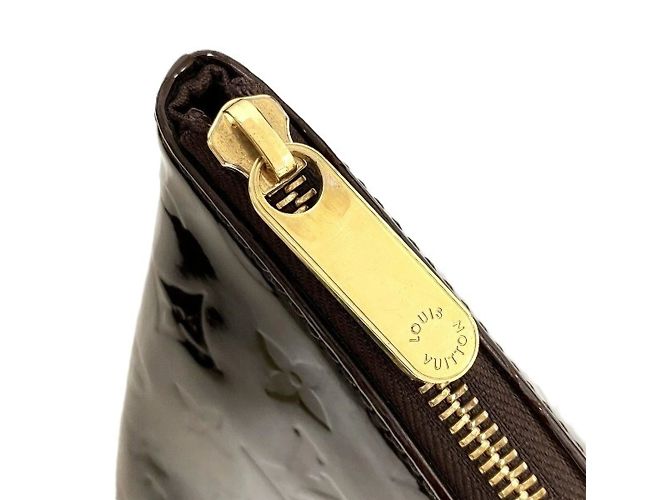 Borsa Louis Vuitton Vernis Bellevue PM Bordò - vista 8