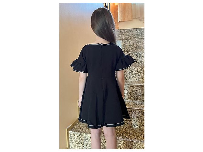 Robe en coton noir Givenchy 8 ans - vue 12