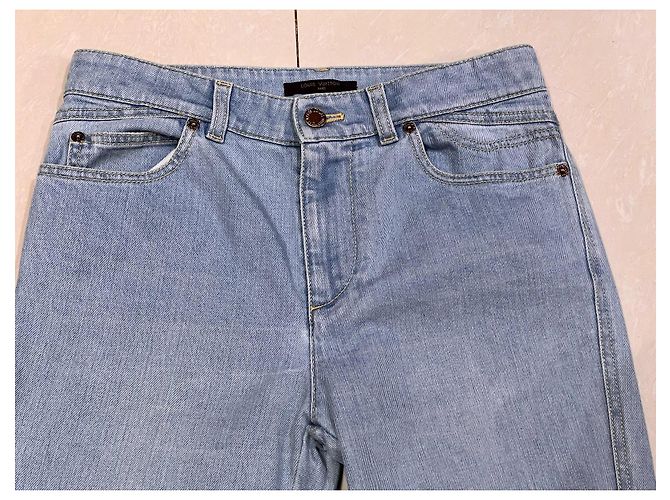 Vaqueros Louis Vuitton de denim azul 36IT - vista 13
