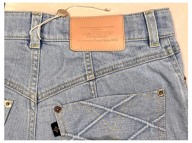 Vaqueros Louis Vuitton de denim azul 36IT - vista 14