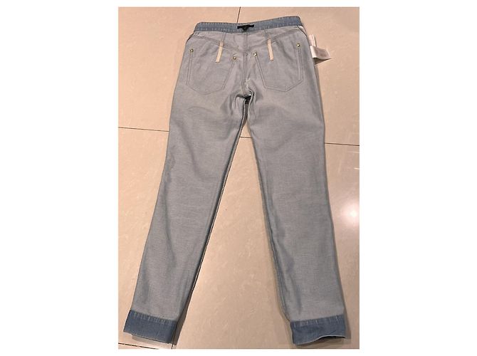 Vaqueros Louis Vuitton de denim azul 36IT - vista 16