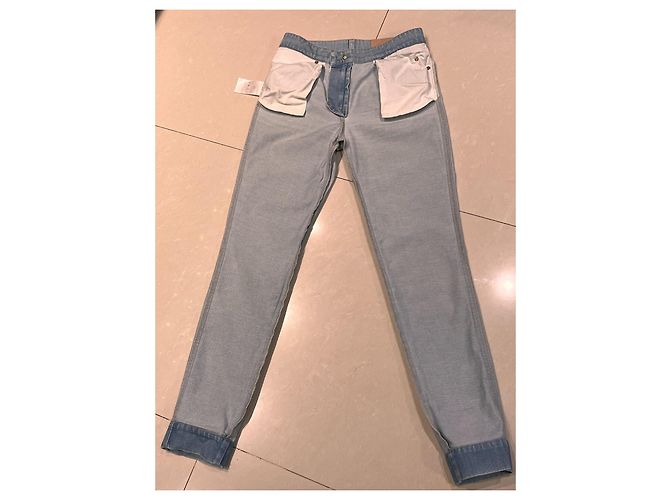 Vaqueros Louis Vuitton de denim azul 36IT - vista 17