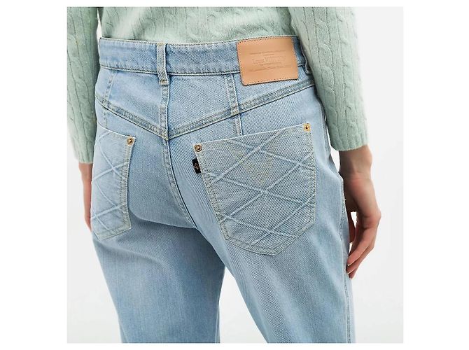 Vaqueros Louis Vuitton de denim azul 36IT - vista 3