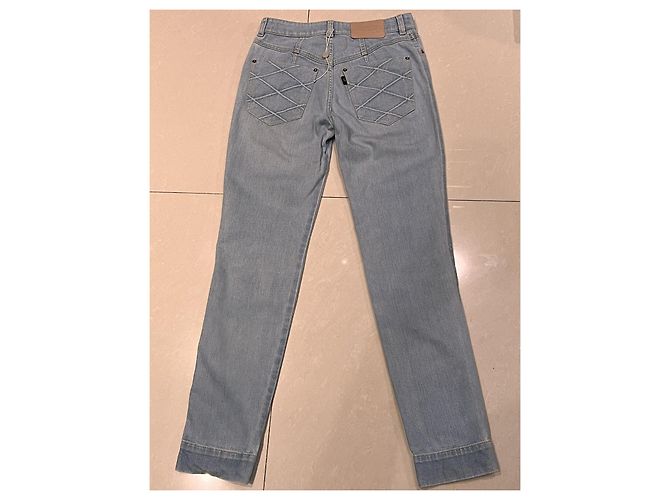 Vaqueros Louis Vuitton de denim azul 36IT - vista 6