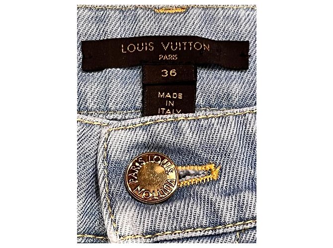 Vaqueros Louis Vuitton de denim azul 36IT - vista 8