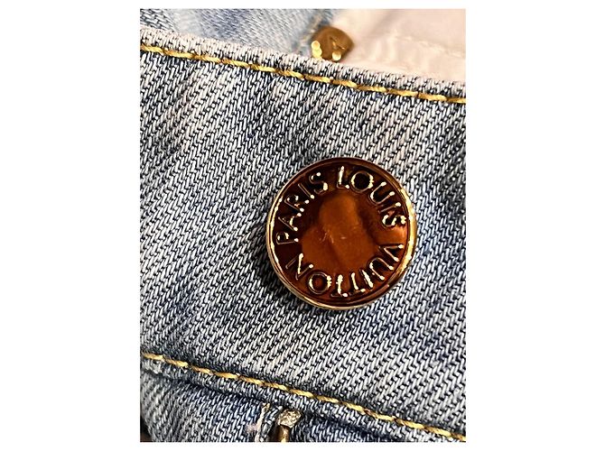 Vaqueros Louis Vuitton de denim azul 36IT - vista 9