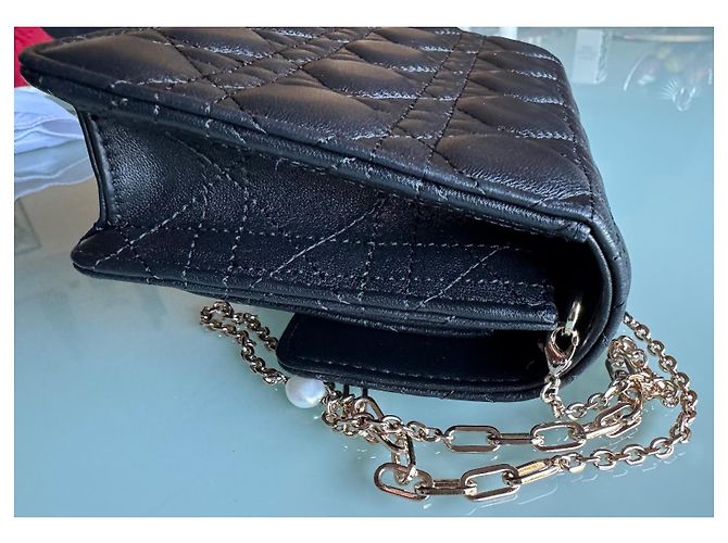 Borsa Dior My Dior Daily in pelle d'agnello nera Nero - vista 10