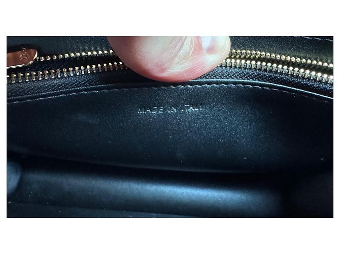 Borsa Dior My Dior Daily in pelle d'agnello nera Nero - vista 5