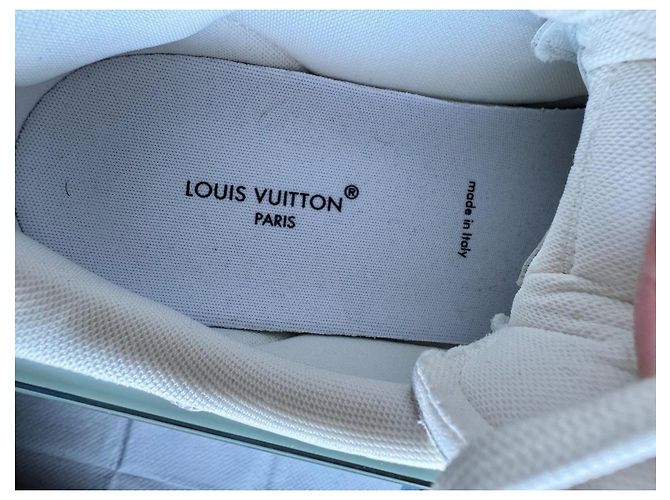Sneakers Louis Vuitton in pelle bianca Bianco - vista 5