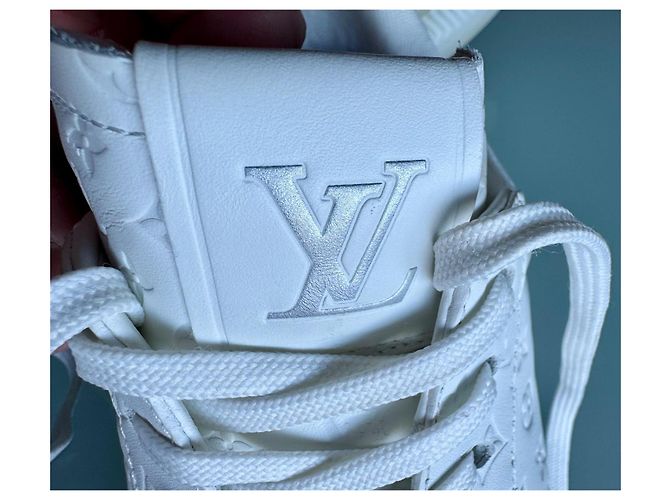 Sneakers Louis Vuitton in pelle bianca Bianco - vista 6
