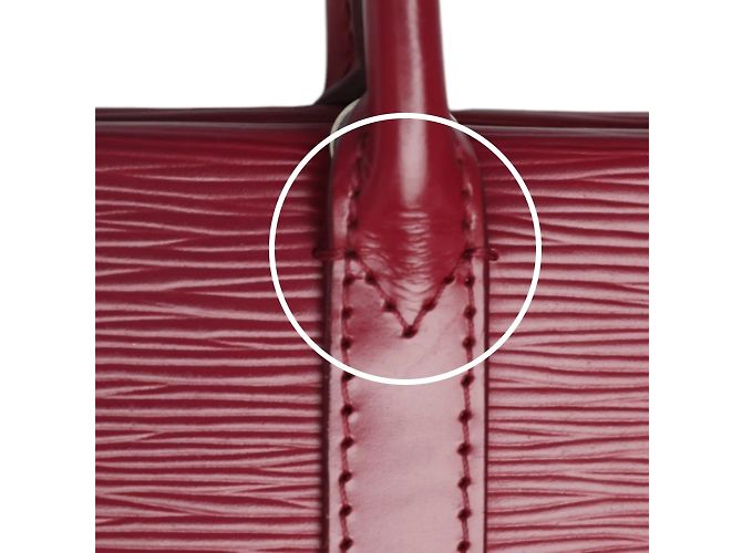 Borsa Louis Vuitton Epi Marly MM Rosso Fuschia - vista 15