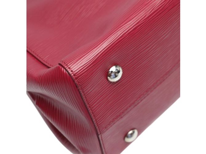 Borsa Louis Vuitton Epi Marly MM Rosso Fuschia - vista 9