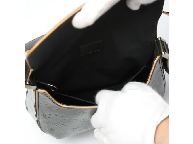 Louis Vuitton Monogram Mat Shoulder Bag Black - view 12