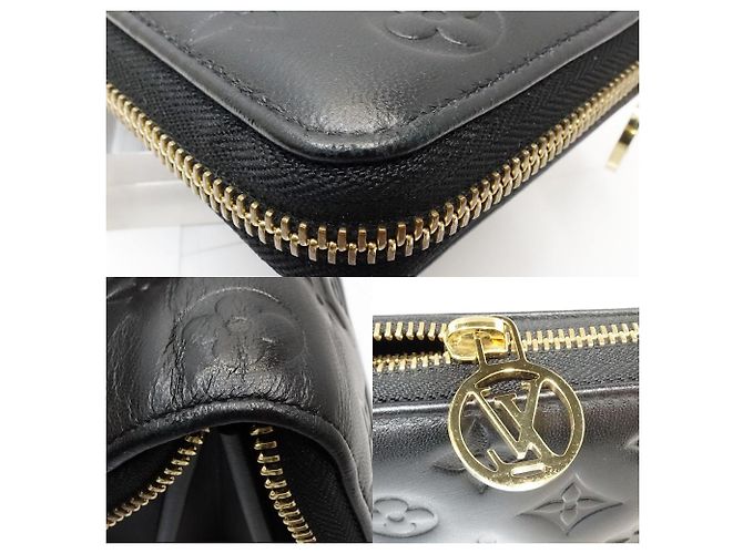 Louis Vuitton Leather Zippy Wallet M81510 Black - view 5