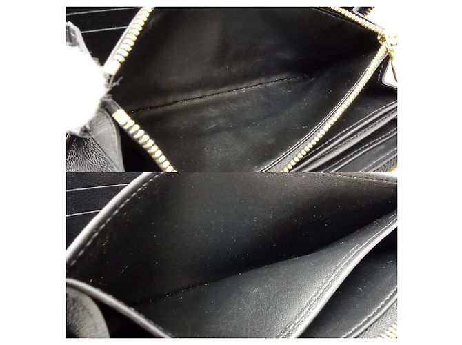 Louis Vuitton Leather Zippy Wallet M81510 Black - view 6