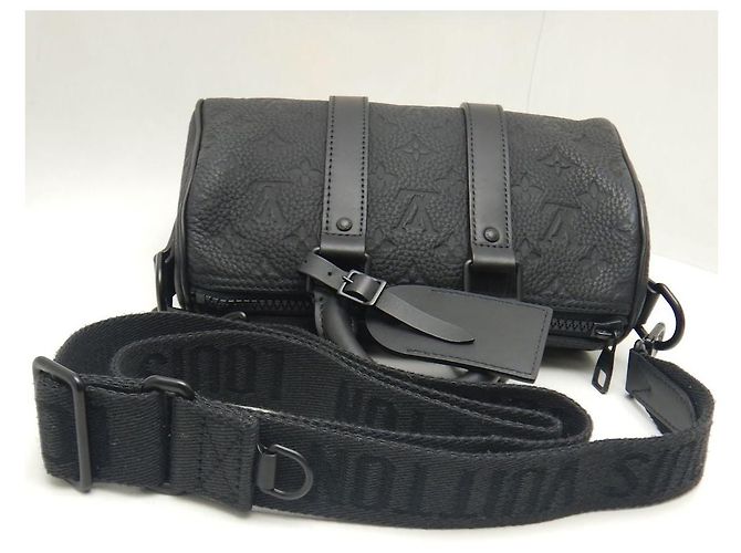 Louis Vuitton Monogram Taurillon Keepall Bandouliere 25 Bag Black - view 5
